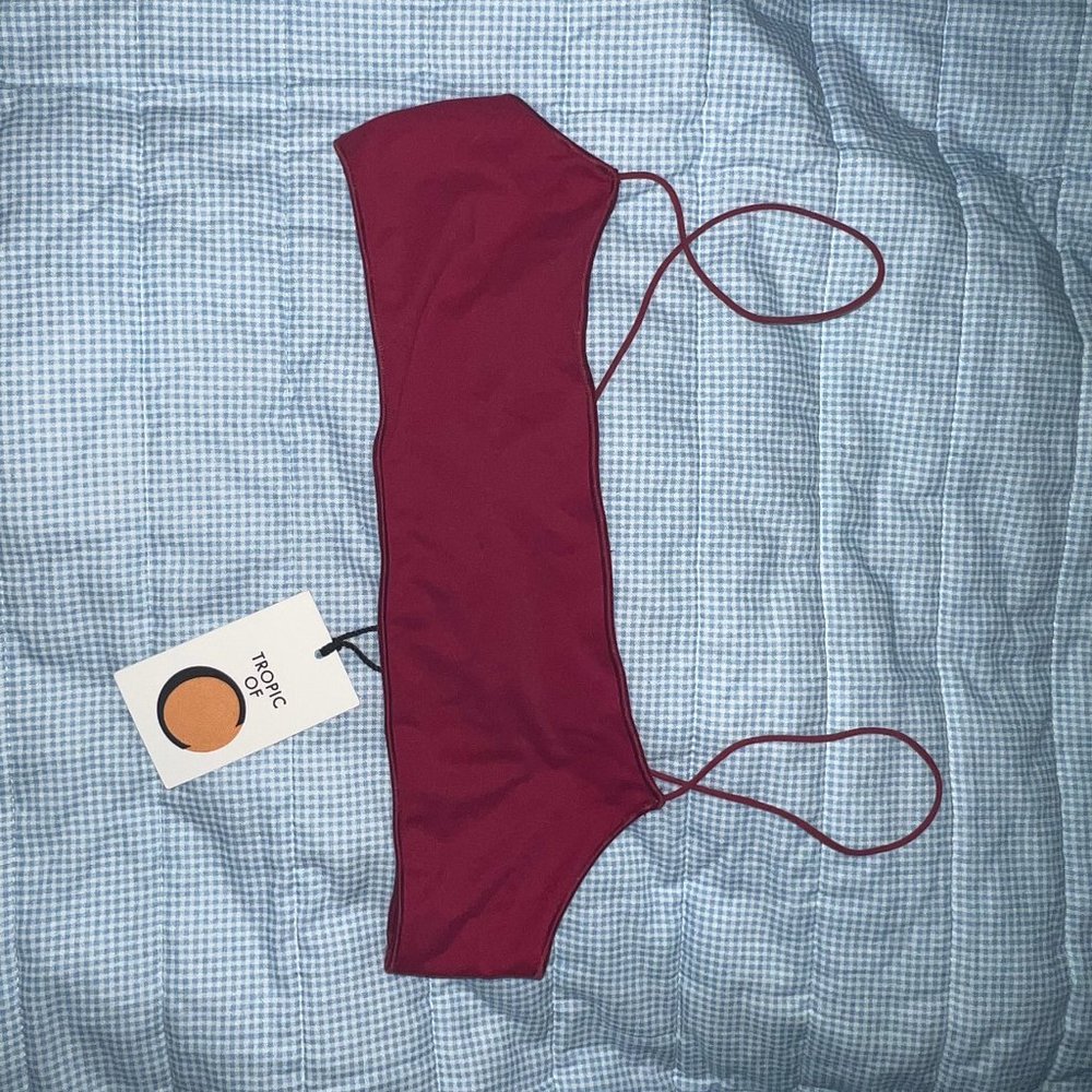 Tropic of C Hibiscus Swim Top XS NWT